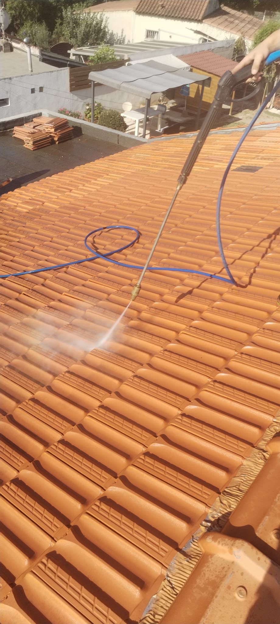 Nettoyage toiture haute pression